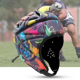 Ajustável anti-colisão de rugby capacete protetor de cabeça de futebol goleiro eva acolchoado chapelaria acessórios de ciclismo - Image 1