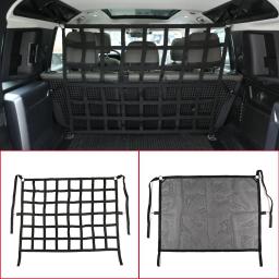 Cerca De Segurança Do Animal De Estimação Do Tronco Preto, Barreira De Cão, Rede De Segurança, Redes De Suspensão, Acessórios De Carro, Land Rover Defender 110 2020-24 - Image 4