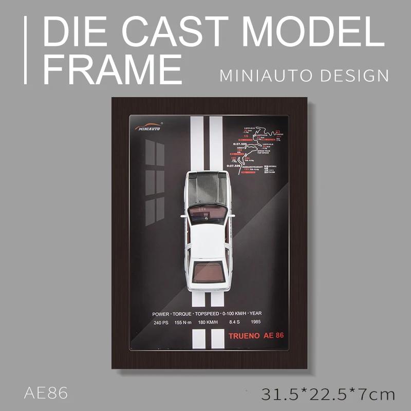 Modelo de carro esportivo Photo Frame, Metal Liga, Simulação Automática, Brinquedo de Corrida, Velozes e Furiosos, Presente Kid, Decoração, Puxar, 1:32, 3D - Image 1