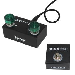 Dual Footswitch para instrumentos eletrônicos, Pedal momentâneo, Muti-efeitos, amplificadores acessórios, TS, TRS Metal - Image 1