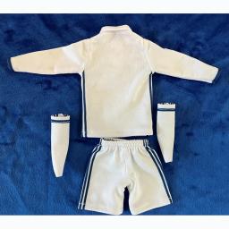 Casa Branco Sports Futebol Uniform Suit, 1:6 Escala, 12 ''Action Figure, Comprimento do corpo T-shirt, Shorts, Acessório Vestuário - Image 2