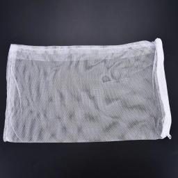Saco de malha branca para aquário, filtro do tanque de peixes, líquido para Bio Ball, mídia de carbono, isolamento de amônia, novo - Image 3