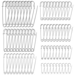 Alfinetes De Segurança De Prata, Agulhas De Aço Inoxidável, Grande Alfinete De Segurança, Artesanato Diy, Ferramentas De Costura, Jóias, Acessórios De Vestuário - Image 1