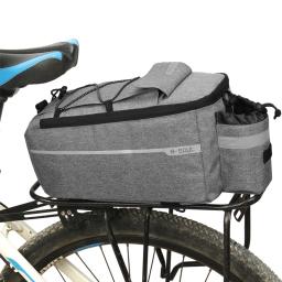 1pc saco de rack de bicicleta, saco térmico de tronco de ciclismo à prova dwaterproof água dobrável pannier traseiro para bicicletas de montanha-design de cinta, tira reflexiva - Image 4