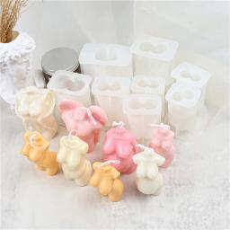 Molde de Silicone Corpo Espelho para Vela Artesanal, Sabonete De Gesso, Resina Epóxi, Decoração De Chocolate, Gelo De Gesso, Molde De Cozimento DIY - Image 4
