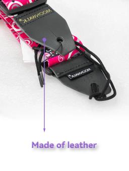 MOONWALK correias de guitarra correia larga com estampa estilosa e comprimento ajustável juntas de couro para guitarra, guitarra elétrica e baixo - Image 2
