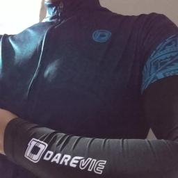 Darevie-manga do braço de ciclismo, aquecedores elásticos altos, proteger UV, equitação ao ar livre, pesca, condução, basquete, 50 SPF, 1 par - Image 3