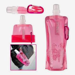 Saco de água dobrável ultraleve portátil, garrafa de garrafa macia, esporte ao ar livre, caminhadas, camping, balde dobrável, 350ml, 480ml - Image 5