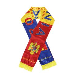 Bandeira de seda cetim de impressão dupla face para fãs de futebol, Romênia cachecol, Forza, TRICOLORII, bandeira, 15x150cm - Image 2