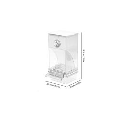 Hamiledyi Alimentador Automático De Gaiola De Pássaro com Perch, Transparente Semente Food Container, Papagaio Acessórios, Sem Mess - Image 4
