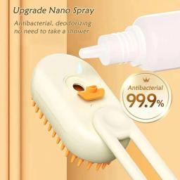 3 em 1 escova de massagem para cão e gato, spray a vapor, rotativo, flutuante, banho, depilação, pente, 2pcs - Image 2