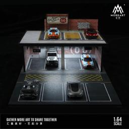 MoreArt Diorama de dois andares estacionamento garagem cena, 1:64, JDM No.86, lote - Image 2