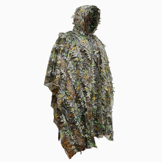 Capa Camuflada para Caça e Fotografia - Ghillie Suit em Estilo de Chuva para Observação de Aves