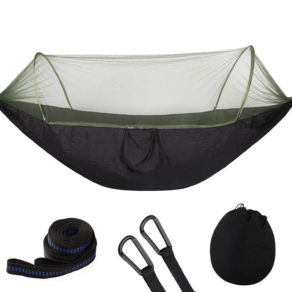 Hammock Camping com Mosquiteiro, Pop-Up, Luz, Portátil, Ao ar livre, Paraquedas, Swing, Dormir, Coisas, 2023 - Image 1