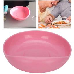 Idosos Cuidados Placa à Prova de Derramamento com Ventosa Base Desativado Non-Slip Louça Louça Auxiliar Vermelha Prato De Alimentação Sólida - Image 1