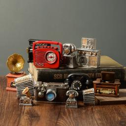 Telefone de parede retrô pingente, modelo de telefone vintage, ornamentos pendurados, artesanato móveis, presente para bar, decoração do lar, telefone antigo - Image 5