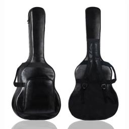 Resistente à água Espessado PU Couro Mochila Guitarra, GIG Bolsa de Transporte, à prova de poeira Guitar Case, Acessórios Peças, 40 ", 41" - Image 5