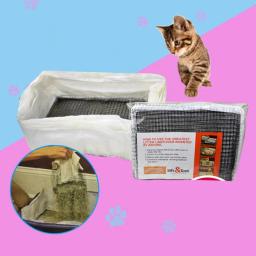 Saco De Areia De Gato Reutilizável Higiênico, Filtro De Fezes De Gato, Mãos Livres Gatos Peneirando, Bandeja De Lixo De Gatinho, Suprimentos Domésticos, 10Pcs por Lote - Image 5