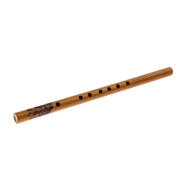 Flauta de Bambu Vertical Tradicional Chinês com 6 Buracos - Instrumento Musical Xiao para Crianças e Presentes Artesanais