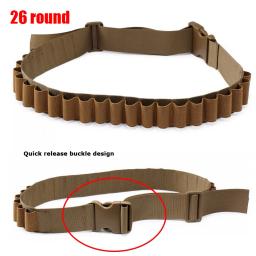 26/50 Rodada Shotgun Shell Bandolier Belt para 12 20 Gauge Cartucho, Airsoft Bala Belt Bandolier Munição Titular Caça acessórios - Image 5