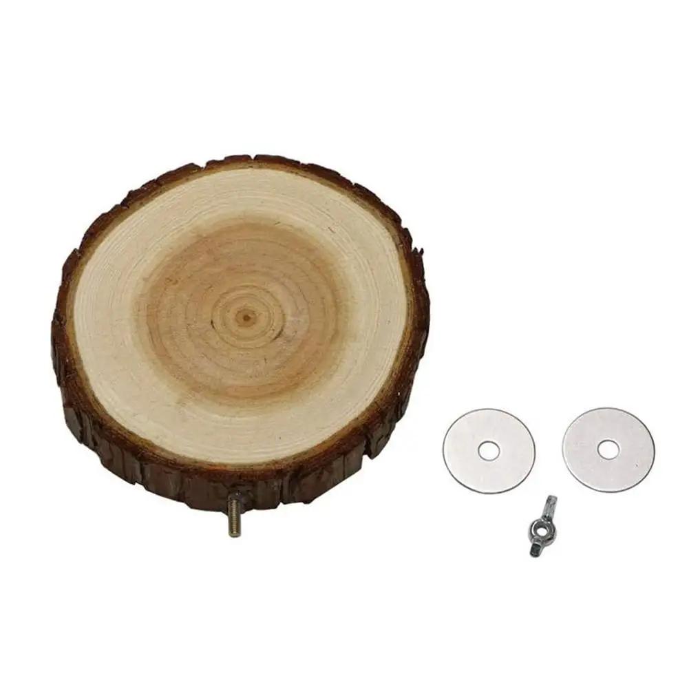 Round Wooden Stand Board para Pet, Bird Cage Poleiro, Poleiros Plataforma, Poleiros para Chinchilla, Squirrel Birds, Resin Toy, Novo, 6 cm, 8 cm, 10cm - Image 3