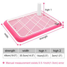 Banheiro portátil com coluna, Tapete de vaso sanitário para cachorro, Almofada de treinamento potty filhote de cachorro, Suporte interno do pee pad, Fácil de limpar - Image 6