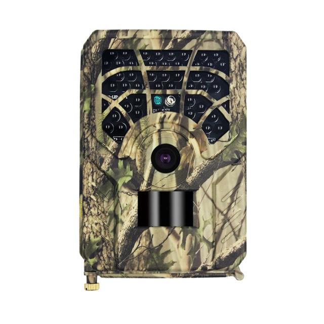 Câmera de Caça Profissional com Visão Noturna e Monitoramento HD 720P em Camuflagem Impermeável para Animais Selvagens