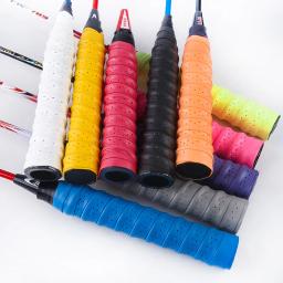 2 pçs fita de aperto raquete de tênis anti-deslizamento absorver suor banda vara de pesca ao ar livre cinta de enrolamento esporte badminton squash fita - Image 5