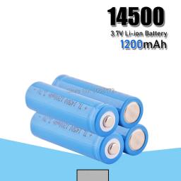 14500 baterias recarregáveis de íon-lítio de 1200mah 3.7V Volt 14500 Bateria de lítio para brinquedo de tocha de câmera - Image 1