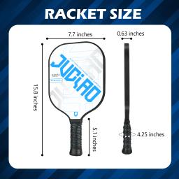 Pickleball Paddles Set para homens e mulheres, Raquete Equipamentos Esportivos, USAPA, Compatível, 4 Bolas - Image 6