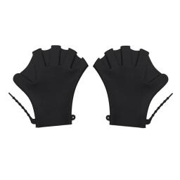 Silicone nadadeiras para adultos e crianças, nadadeiras de mergulho ajustáveis, luvas de natação, prática - Image 4