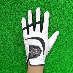 Luva de golfe para homens dedo cheio luva de golfe durável mão esquerda direita todos os climas luva de golfe antiderrapante flexível presente para golfista - Image 5