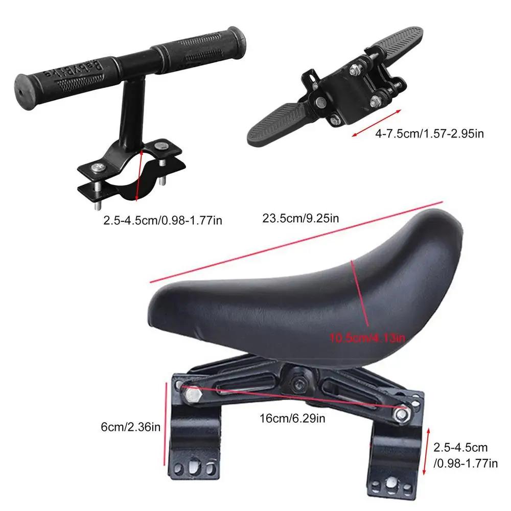 Assento de bicicleta infantil montado frontal com pedal de guidão, assento de segurança para crianças, mtb, ciclismo de estrada, cadeira de bebê - Image 1