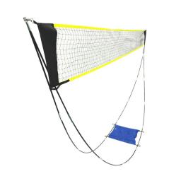 Conjunto de rede de badminton incluído saco de transporte dobrável multifuncional rede de vôlei conjunto de rede de tênis para jogos quintal gramado exercício jardim - Image 6