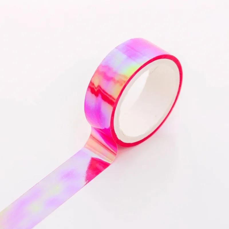 Fita Holográfica Prismática Glitter, Hoops Stick, Decoração de Ginástica Rítmica, Equipamentos Fitness, Gimnasia, RG, 500cm, 1Pc, Novo - Image 1