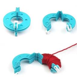 Lã bola fabricante de malha ferramentas, agulha tecelão, artesanato fios fazendo, ferramentas DIY, alta qualidade, atacado, 8pcs - Image 5