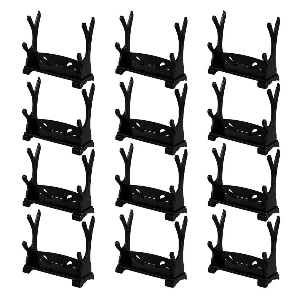 Agregado familiar Espada Rack de Armazenamento, Espada Stand, Toy Display, Wall Mounted, Roupas Espadas Titular, Samurai Prateleira Pequeno, Bracket Braços, 12 pcs - Image 1