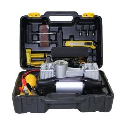 Bomba de ar de alta pressão digital portátil para carros, compressor de ar, cilindro duplo, metal inflável, automático, insuflador de pneus elétricos, 12V - Image 5