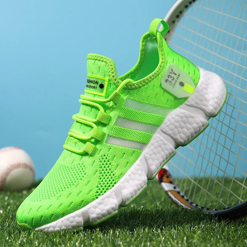 Homens sapatos esportivos casuais respirável leve mulher tênis ao ar livre malha tênis de corrida atlético jogging tenis sapatos caminhada - Image 1