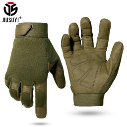Luvas táticas airsoft combate paintball tiro caça condução equipamento de trabalho camo luvas de dedo cheio - Image 1