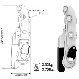 Escalada Descender Camping, Stop Rock Descida Dispositivo, Downhill Rapel, Handle-Control Equipamentos - Image 2