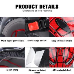 Uchoose-Capacete Infantil de Motocross, Capacetes de Segurança Confortáveis para Crianças, Capacete dos Desenhos Animados, Bicicleta, Idade 3-9 Anos - Image 3