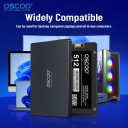 Oscoo preço de fábrica 120gb 240gb 480gb 512gb ssd sataiii 2.5 Polegada hdd sata3 6 gb/s disco rígido para portátil disco de estado sólido interno - Image 4