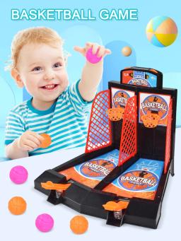 Brinquedos de Ejeção para Tiro de Mesa Infantil, Jogo para Dois Jogadores, Dedo, Basquete, Menino - Image 6