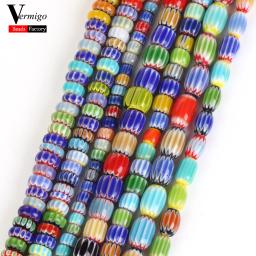 Contas de vidro coloridas naturais para fazer jóias, acessórios redondos e soltos para pulseira e colar, 15 polegadas - Image 1