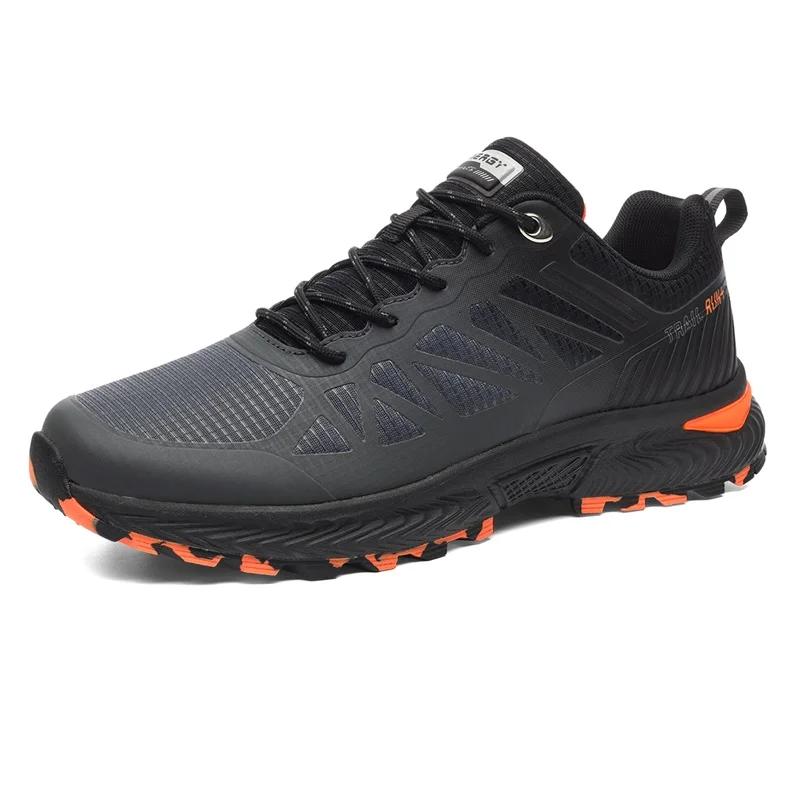 Tênis antiderrapantes leves para homens, calçados esportivos impermeáveis, tênis de corrida respirável, tênis de trail, ao ar livre - Image 1