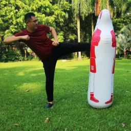 Goleiro inflável do treinamento do futebol para crianças e adultos, manequim do futebol, saco de boxe, copo, PVC, 160cm - Image 2