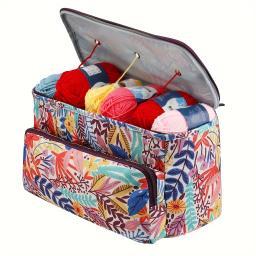 Bolsa de armazenamento de fios de grande capacidade – Organizador perfeito para entusiastas de artesanato – Armazenamento seguro de fios, agulhas e suprimentos de costura - Image 2