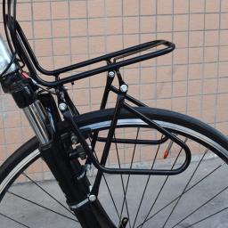 Bicicleta Frente Pannier Rack MTB Road Bike Cargo Rack  bagageiro para bicicleta mtb Carrier Bag Bagagem Prateleira Bracket Load Bearing 15kg Ciclismo Bike Acessório - Image 1