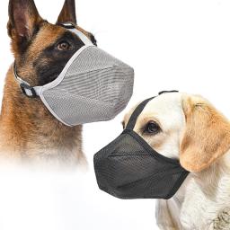 Ajustável respirável Pet Dog Muzzles, tampa da boca, Anti Bark, mordida malha, máscara para cães - Image 1